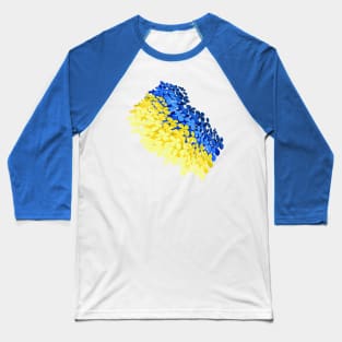 Floral flag of Ukraine Baseball T-Shirt